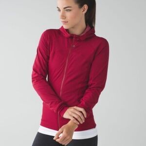 Lululemon In Flux Jacket Cranberry Reversible Size 10